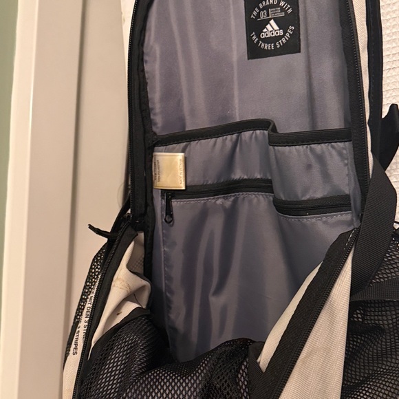 Adidas White and Brown Backpack - Picture 7 of 9